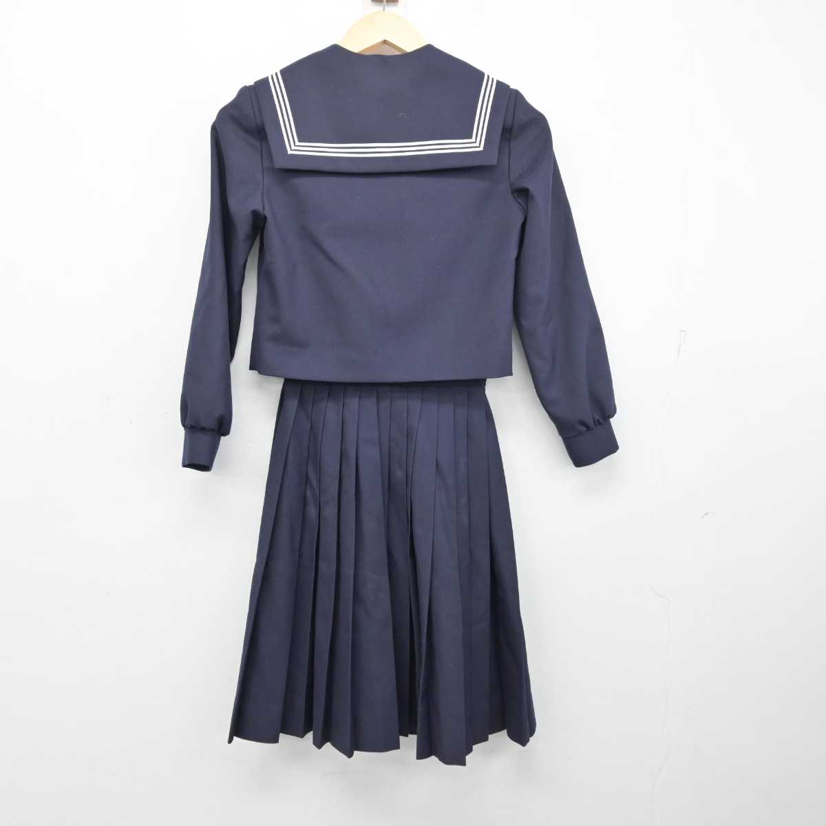 【中古】愛知県 青山中学校 女子制服 3点 (セーラー服・スカート) sf054104