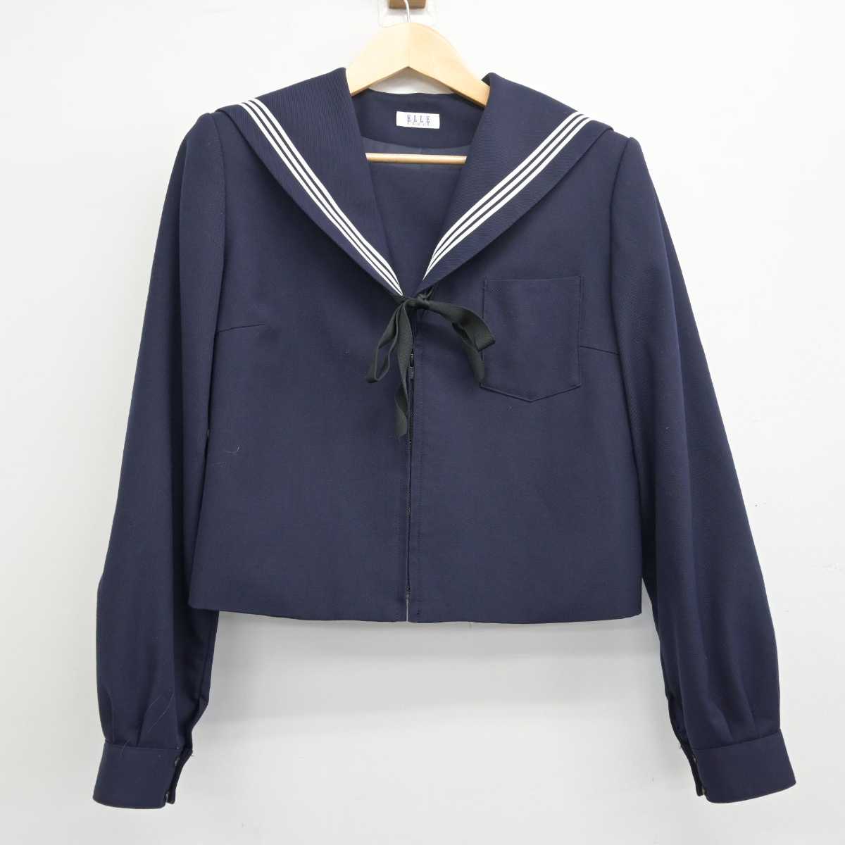 【中古】愛知県 萩原中学校 女子制服 3点 (セーラー服・スカート) sf054111