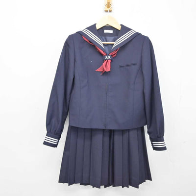 【中古】東京都 昭和女子大学附属昭和中学校 女子制服 3点 (セーラー服・スカート) sf054120