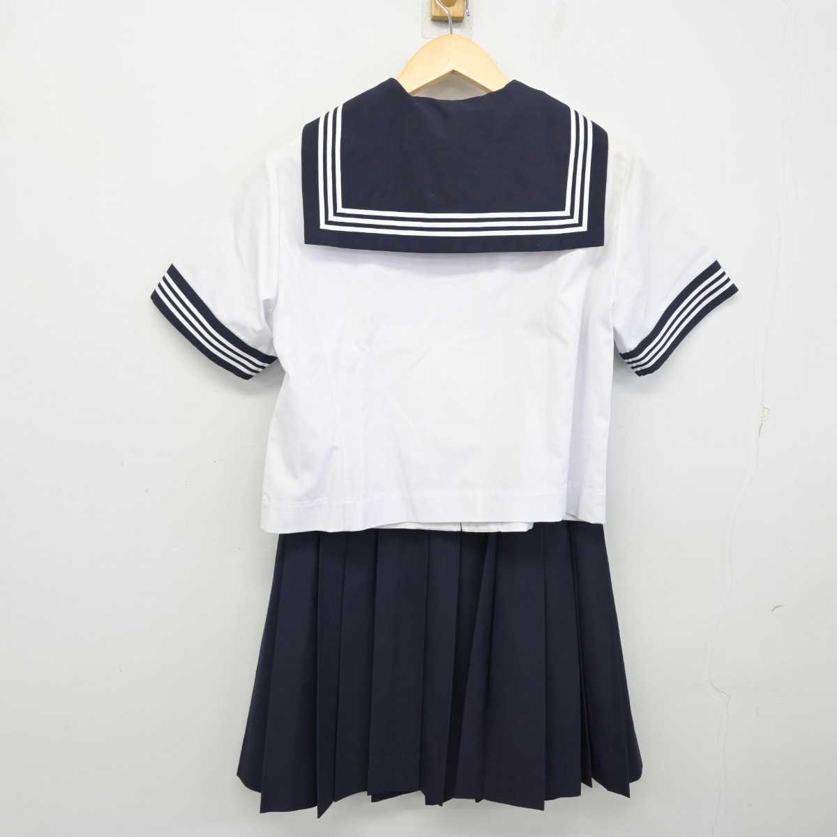 【中古】東京都 昭和女子大学附属昭和中学校 女子制服 3点 (セーラー服・スカート) sf054121