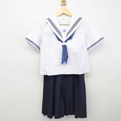 【中古】千葉県 東国分中学校 女子制服 3点 (セーラー服・スカート) sf054124