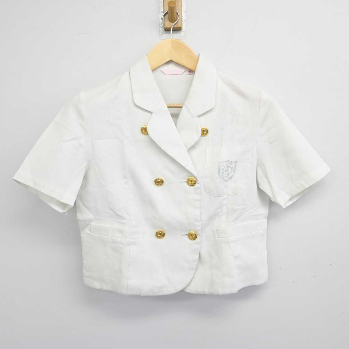 【中古】愛知県 椙山女学園高等学校 女子制服 2点 (シャツ・スカート) sf054128