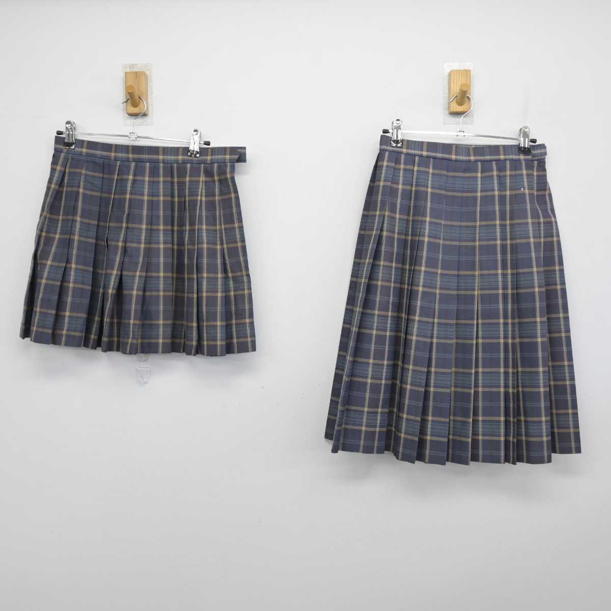 【中古】大阪府 市岡商業高等学校 女子制服 3点 (ブレザー・スカート・スカート) sf054131