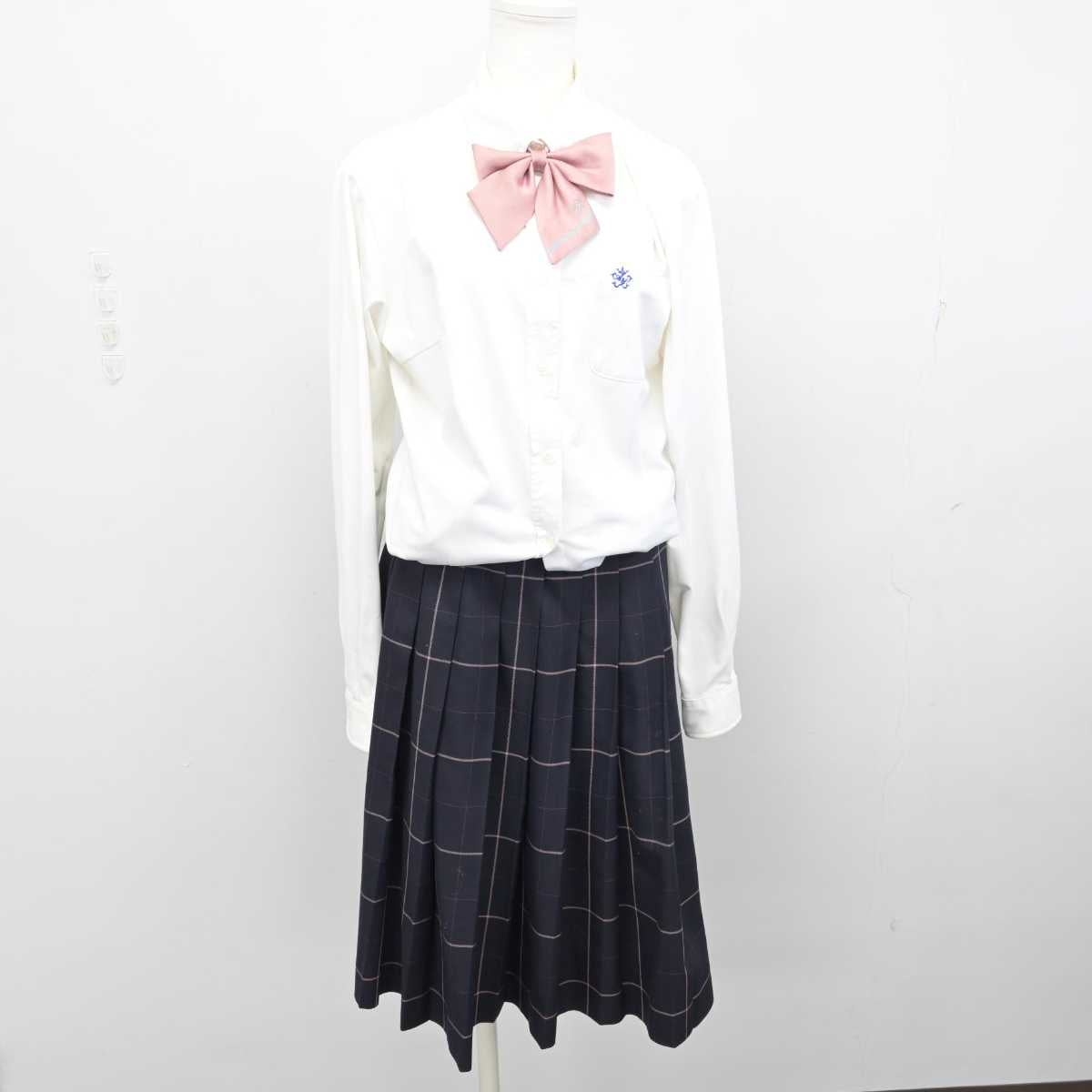 【中古】青森県 青森山田高等学校 女子制服 5点 (ブレザー・シャツ・スカート) sf054132