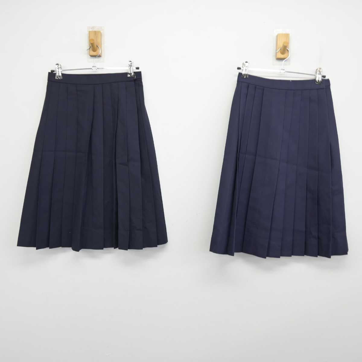 【中古】静岡県 清水第七中学校 女子制服 4点 (セーラー服・スカート・スカート) sf054135