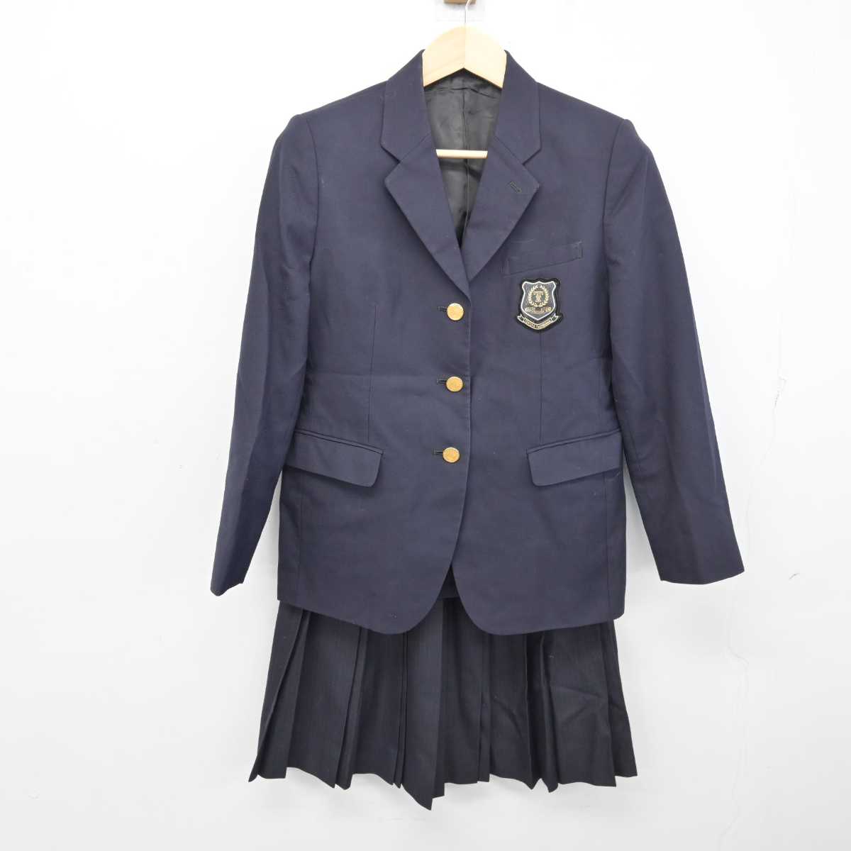 【中古】静岡県 常葉大学附属橘高等学校 女子制服 2点 (ブレザー・スカート) sf054136