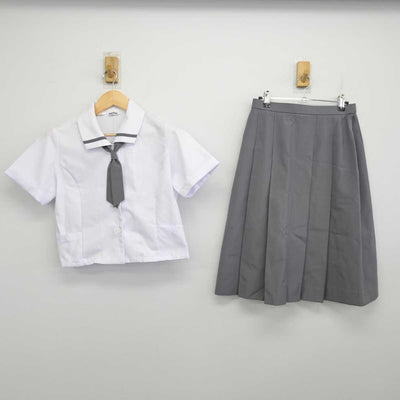 【中古】広島県 福山誠之館高等学校 女子制服 2点 (シャツ・スカート) sf054144