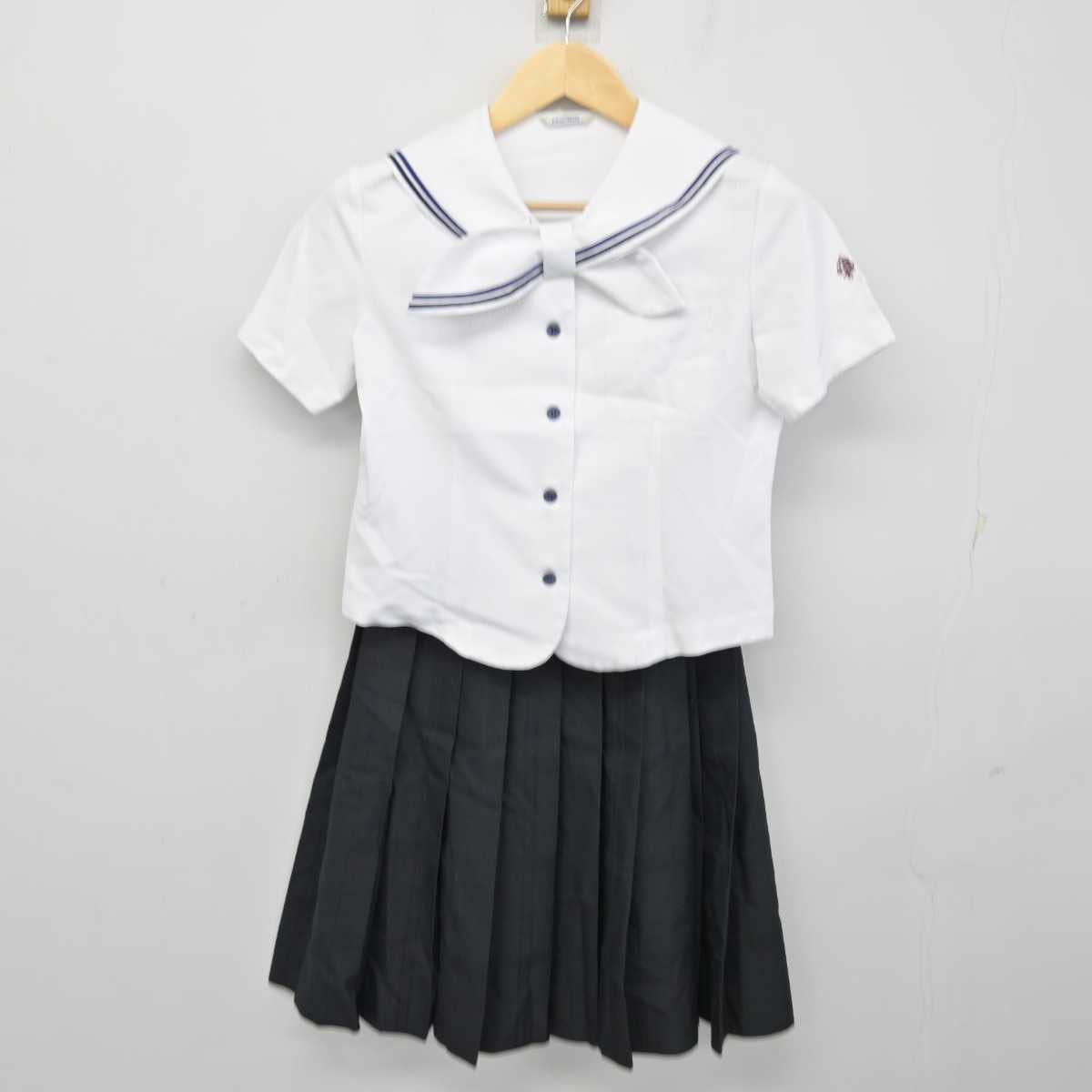 【中古】栃木県 宇都宮海星女子学院高等学校 女子制服 2点 (シャツ・スカート) sf054150