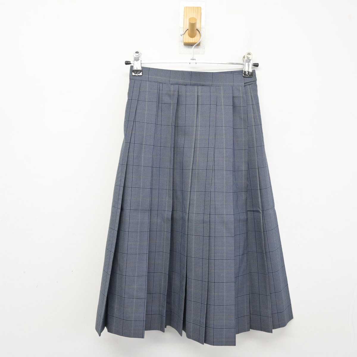 【中古】北海道 帯広第四中学校 女子制服 4点 (ブレザー・ニットベスト・スカート) sf054153