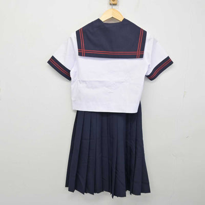 【中古】群馬県 宮郷中学校 女子制服 3点 (セーラー服・スカート) sf054157