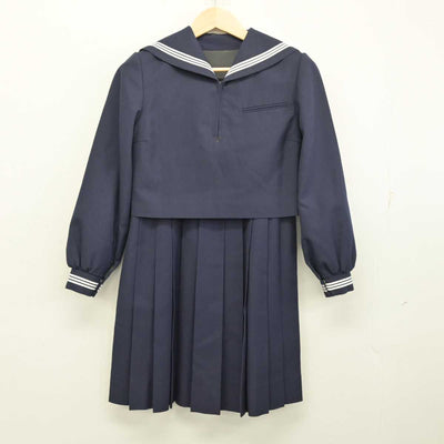 【中古】福岡県 修猷館高等学校 女子制服 2点 (セーラー服・ジャンパースカート) sf054186