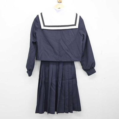 【中古】愛知県 名古屋西高等学校 女子制服 4点 (セーラー服・スカート) sf054190