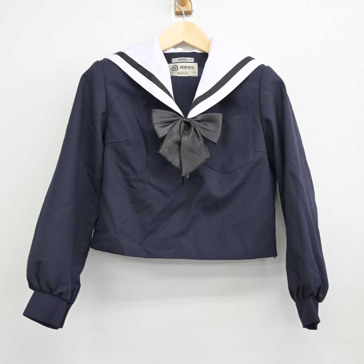 【中古】愛知県 名古屋西高等学校 女子制服 4点 (セーラー服・スカート) sf054190