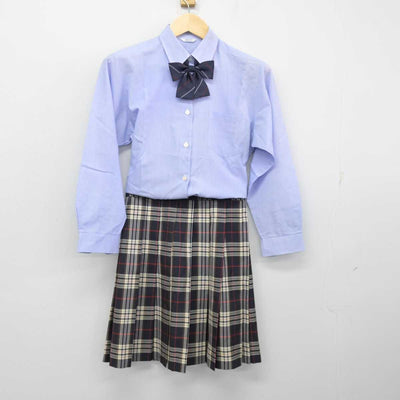 【中古】千葉県 千葉商科大学付属高等学校 女子制服 3点 (シャツ・スカート) sf054198