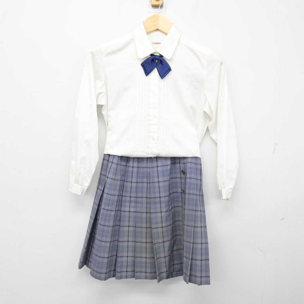 【中古】千葉県 千葉明徳高等学校/旧制服 女子制服 3点 (シャツ・スカート) sf054216