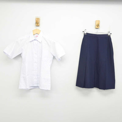 【中古】千葉県 高洲中学校 女子制服 2点 (シャツ・スカート) sf054218