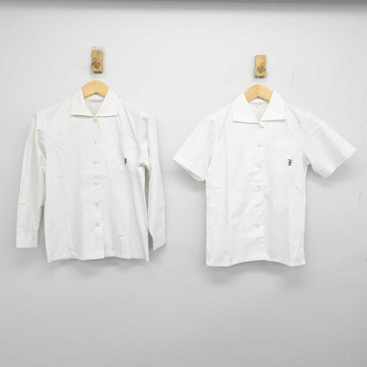 【中古】東京都 学校法人山崎学園富士見中学高等学校 女子制服 2点 (シャツ) sf054232