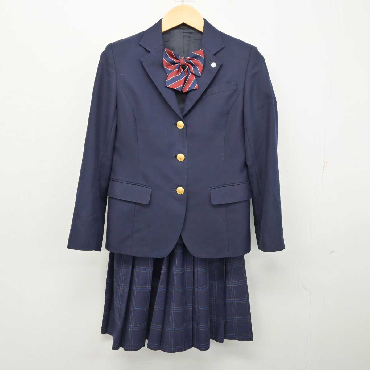 【中古】北海道 北海道札幌東商業高等学校 女子制服 4点 (ブレザー・スカート) sf054237