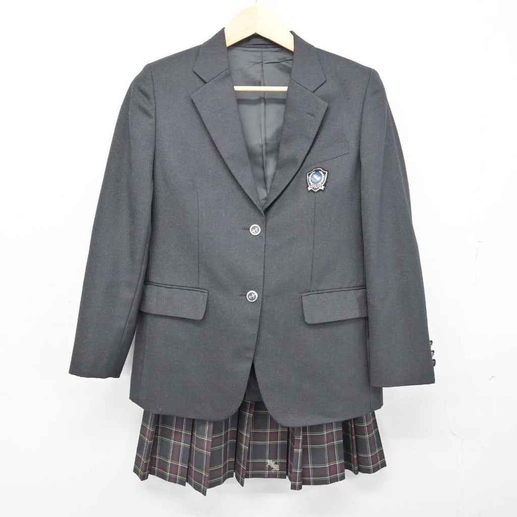 【中古】大阪府 東百舌鳥高等学校 女子制服 2点 (ブレザー・スカート 