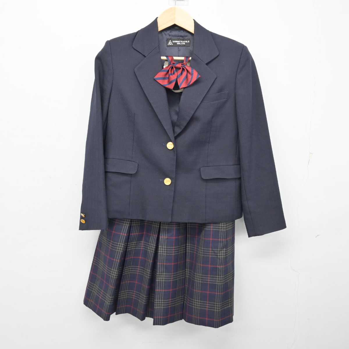 【中古】北海道 北陽中学校 女子制服 3点 (ブレザー・スカート) sf054244