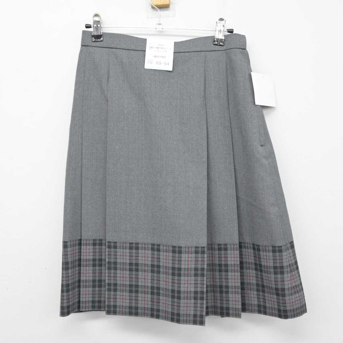 【中古】神奈川県 北鎌倉女子学園中学校・高等学校 女子制服 2点 (シャツ・スカート) sf054256