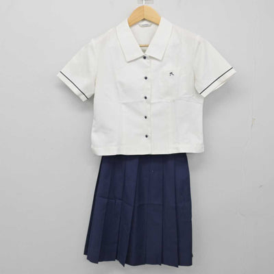 【中古】福島県 福島西高等学校 女子制服 2点 (シャツ・スカート) sf054262