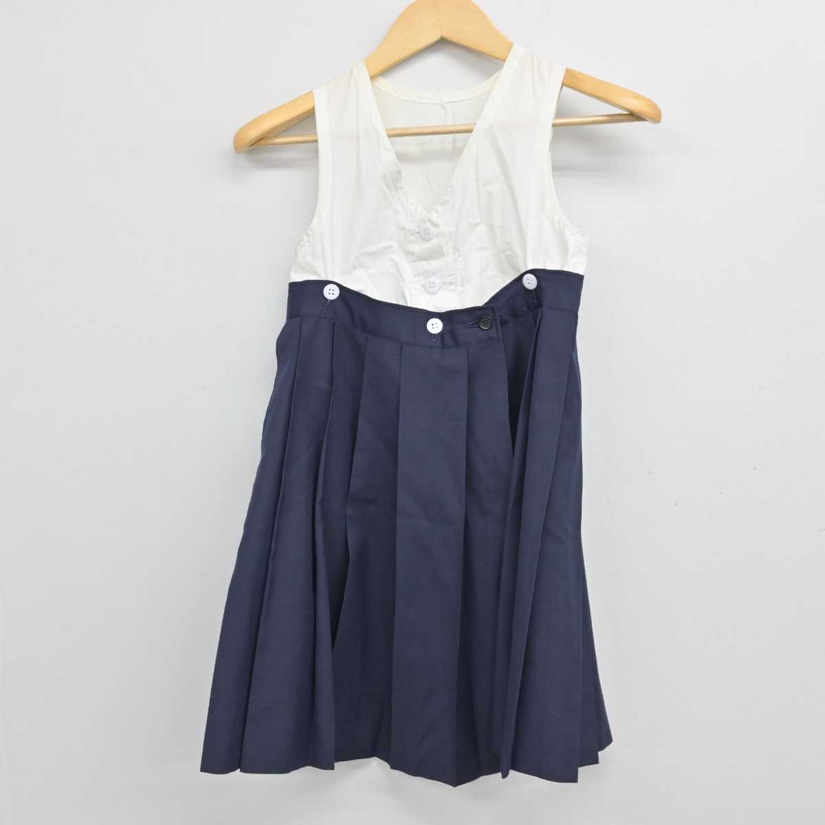 【中古】神奈川県 湘南白百合学園小学校 女子制服 3点 (セーラー服・スカート) sf054277