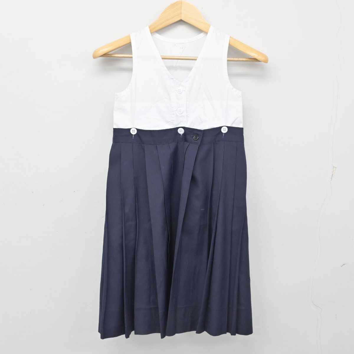 【中古】神奈川県 湘南白百合学園小学校 女子制服 3点 (セーラー服・スカート) sf054278