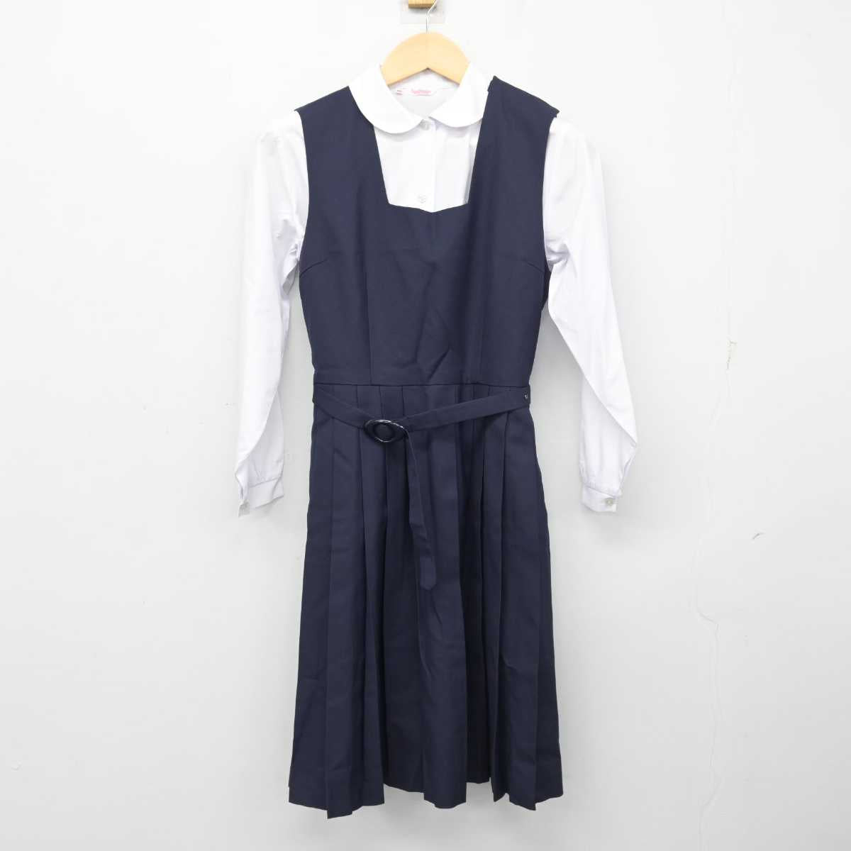 【中古】神奈川県 茅ヶ崎市立第一中学校 女子制服 4点 (ブレザー・シャツ・ジャンパースカート) sf054289