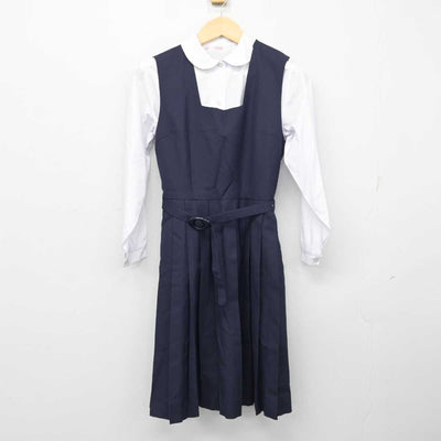 【中古】神奈川県 茅ヶ崎市立第一中学校 女子制服 4点 (ブレザー・シャツ・ジャンパースカート) sf054289