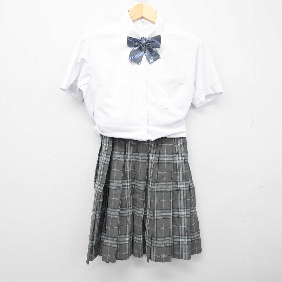 【中古】兵庫県 松陽高等学校 女子制服 4点 (シャツ・スカート) sf054312