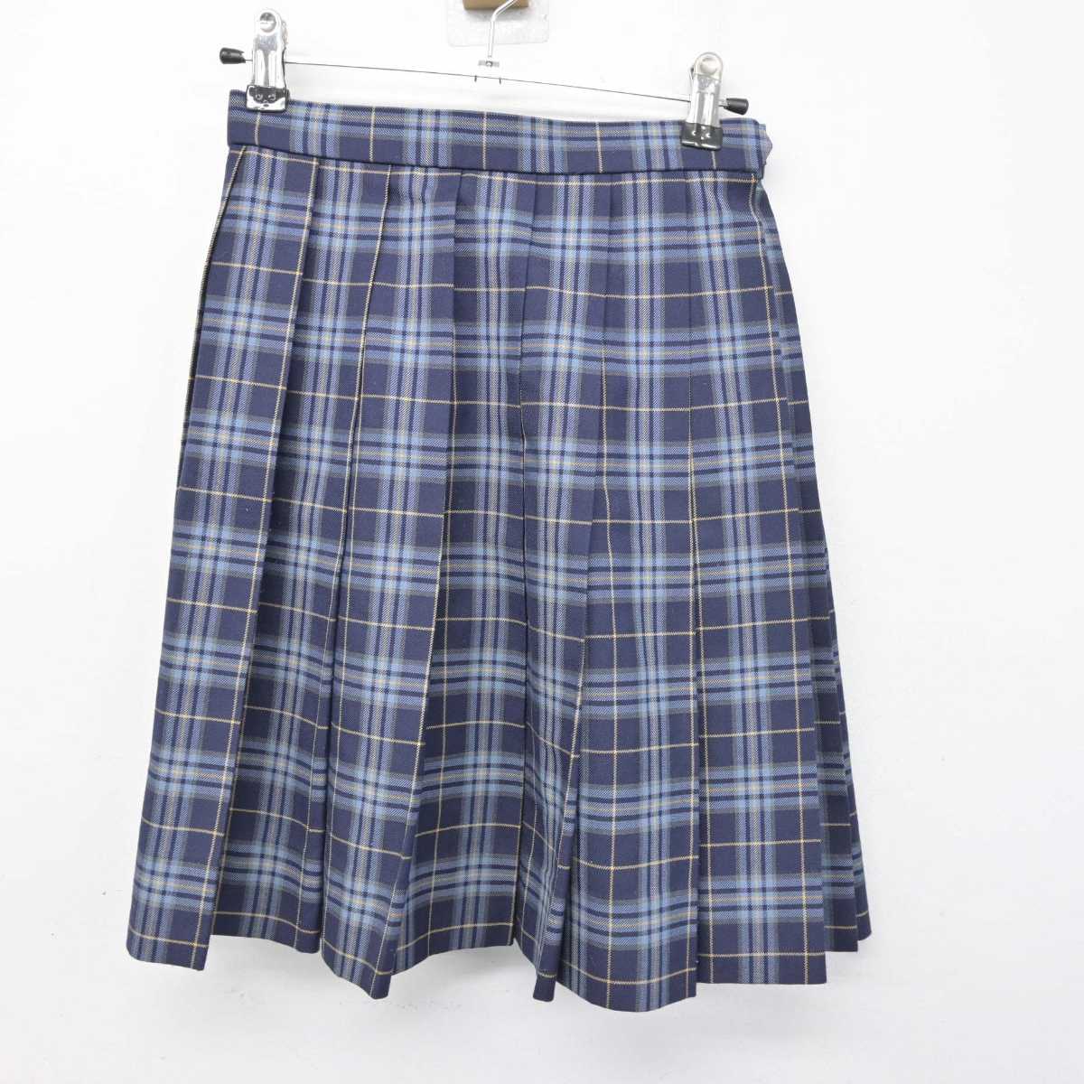 【中古】兵庫県 須磨学園高等学校 女子制服 4点 (ニットベスト・シャツ・スカート) sf054324