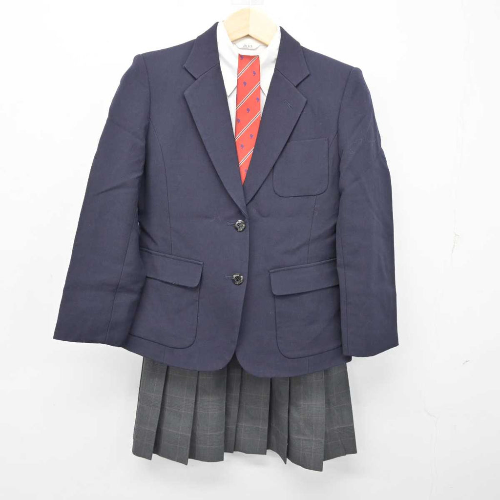 【中古】兵庫県 須磨学園高等学校 女子制服 4点 (ブレザー・シャツ・スカート) sf054327