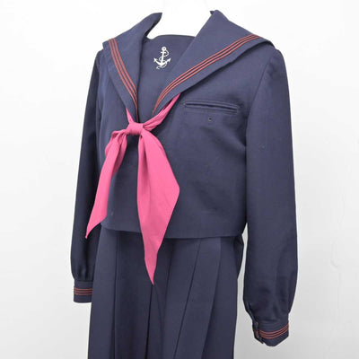 【中古】福岡県 福岡女学院高等学校 女子制服 3点 (セーラー服・ジャンパースカート) sf054336