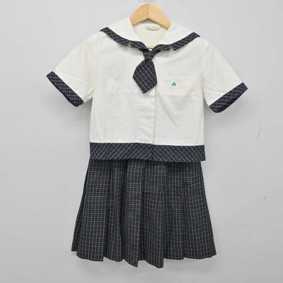 【中古】茨城県 常磐大学高等学校 女子制服 4点 (セーラー服・スカート) sf054345