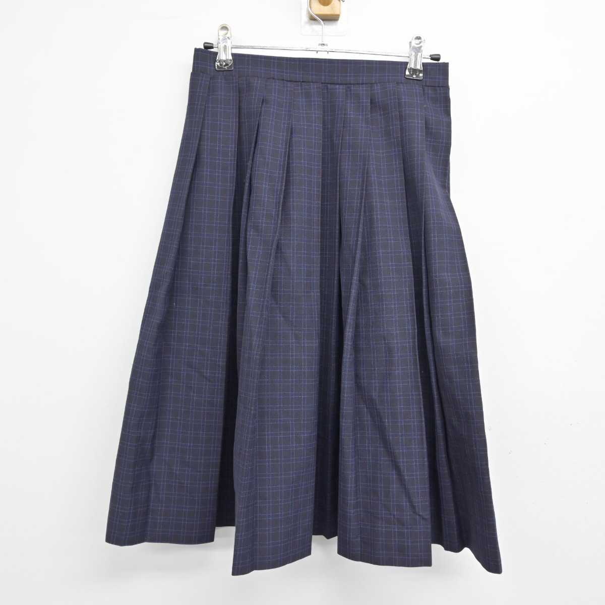 【中古】福岡県 福岡市内中学校標準服 女子制服 2点 (シャツ・スカート) sf054354