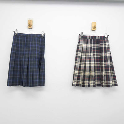 【中古】千葉県 千葉商科大学付属高等学校 女子制服 2点 (スカート) sf054359