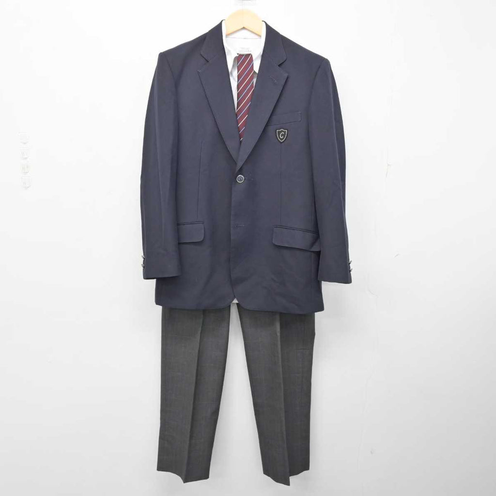 中古】千葉県 銚子商業高等学校 男子制服 5点 (ブレザー・ニット・シャツ・ズボン) sf054360 | 中古制服通販パレイド