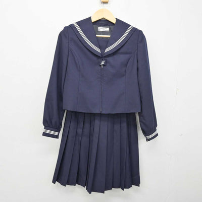 【中古】秋田県 秋田東中学校 女子制服 2点 (セーラー服・スカート) sf054361