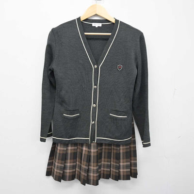 【中古】東京都 八王子学園八王子高等学校 女子制服 5点 (ブレザー・ニット・スカート) sf054362