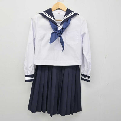 【中古】高知県 土佐女子中学高等学校 女子制服 4点 (セーラー服・スカート) sf054369