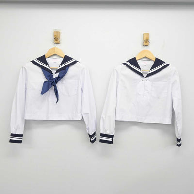 【中古】高知県 土佐女子中学高等学校 女子制服 4点 (セーラー服・スカート) sf054369