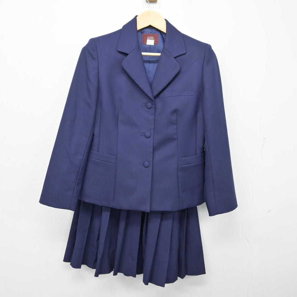 中古】千葉県 千葉高等学校 女子制服 3点 (ブレザー・ベスト・スカート 