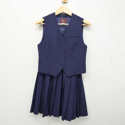 【中古】千葉県 千葉高等学校 女子制服 3点 (ブレザー・ベスト・スカート) sf054381