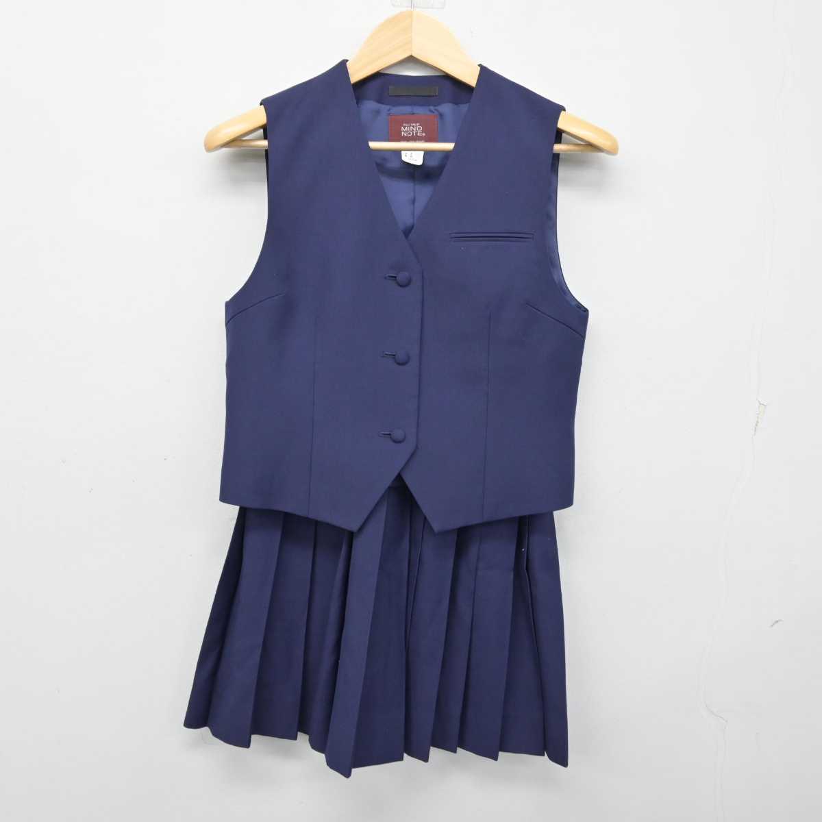 【中古】千葉県 千葉高等学校 女子制服 2点 (ベスト・スカート) sf054382