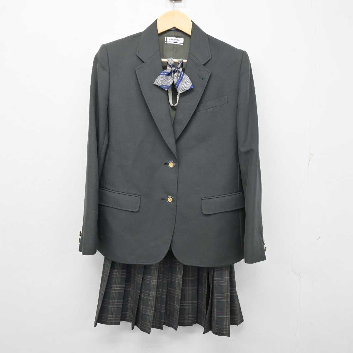 【中古】北海道 札幌市立伏見中学校 女子制服 3点 (ブレザー・スカート) sf054391