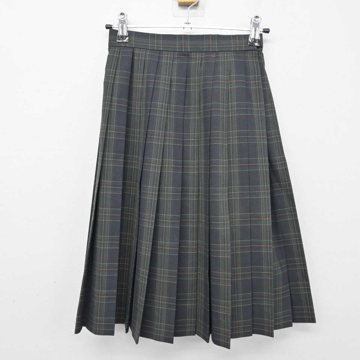 【中古】北海道 札幌市立伏見中学校 女子制服 2点 (ベスト・スカート) sf054392