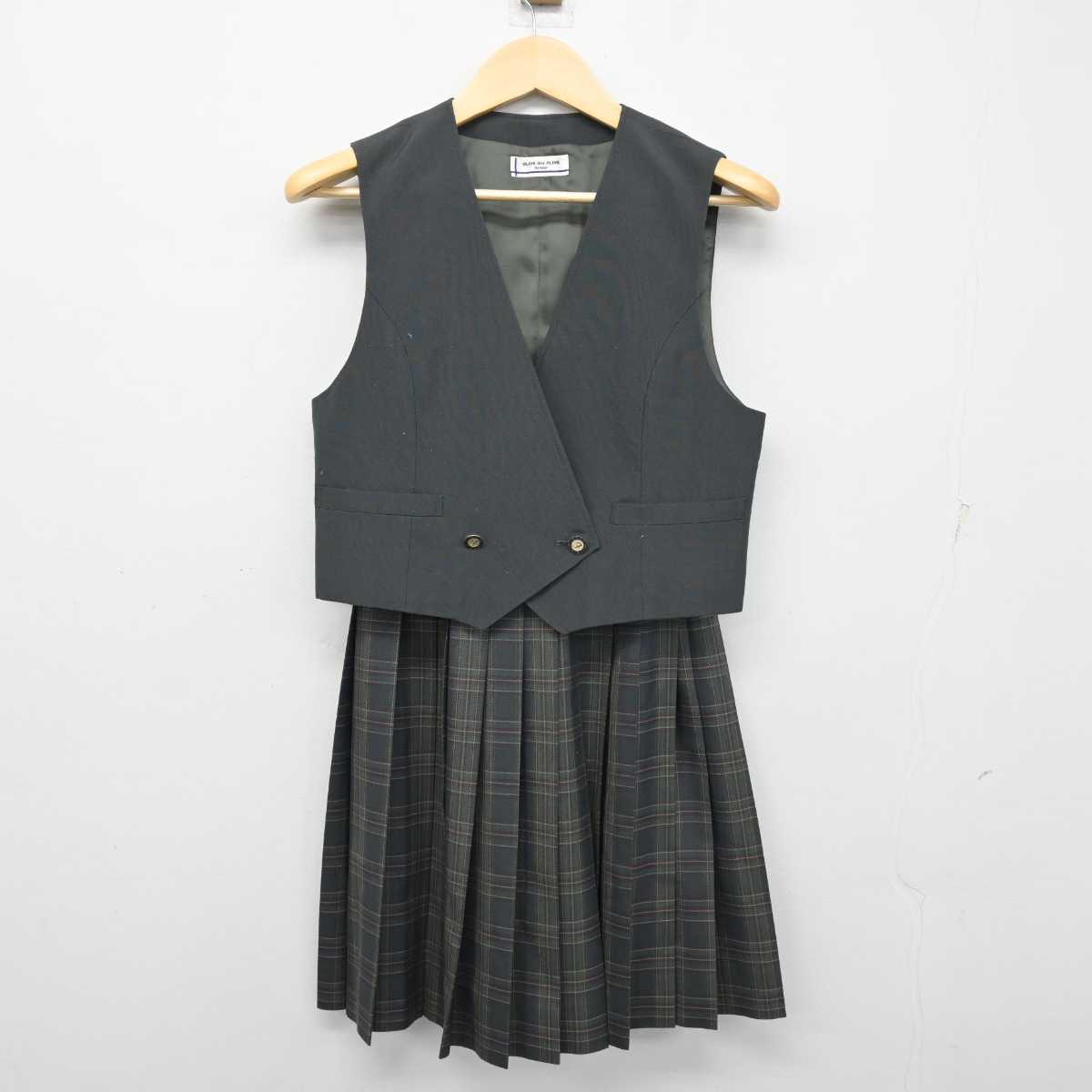 【中古】北海道 札幌市立伏見中学校 女子制服 3点 (ブレザー・ベスト・スカート) sf054393