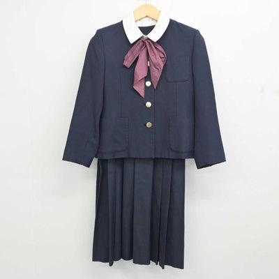 【中古】兵庫県 雲雀丘学園高等学校 女子制服 4点 (ブレザー・シャツ・ジャンパースカート) sf054423