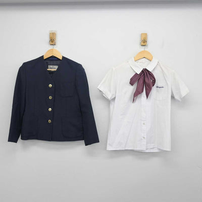 【中古】兵庫県 雲雀丘学園高等学校 女子制服 4点 (ブレザー・シャツ・ジャンパースカート) sf054423